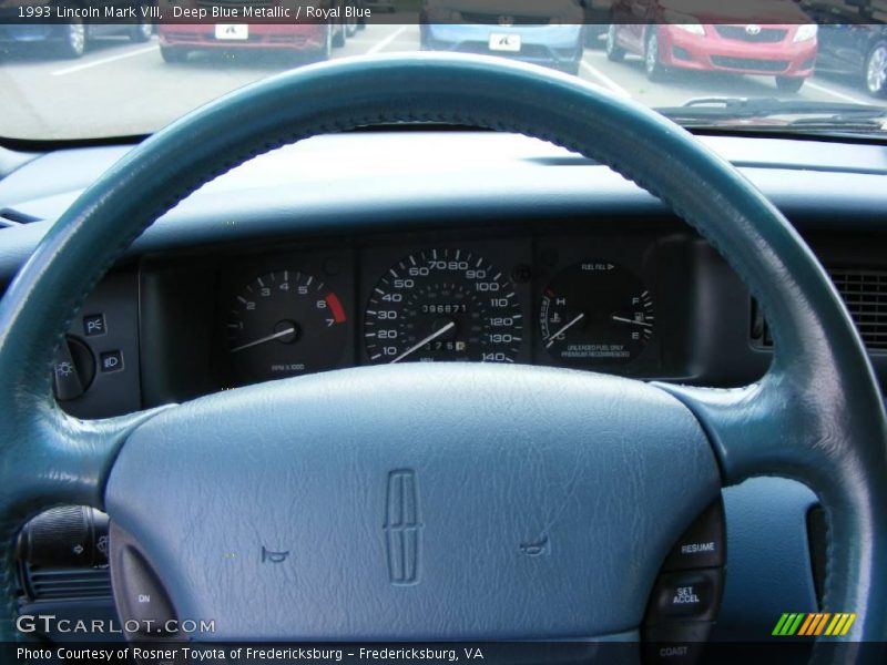 Deep Blue Metallic / Royal Blue 1993 Lincoln Mark VIII