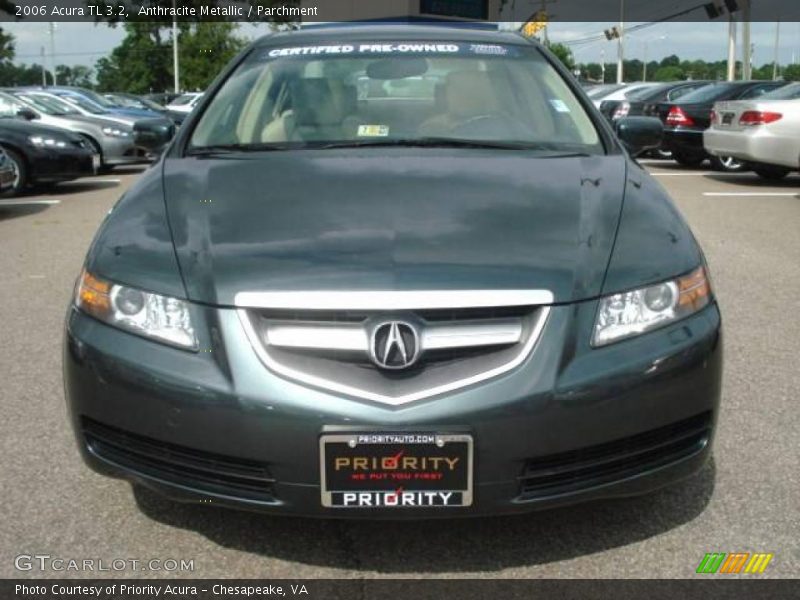 Anthracite Metallic / Parchment 2006 Acura TL 3.2