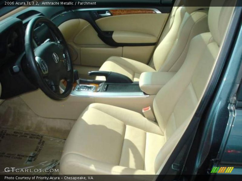 Anthracite Metallic / Parchment 2006 Acura TL 3.2