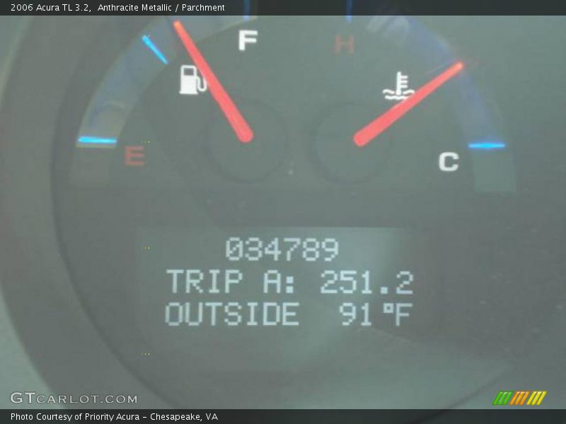 Anthracite Metallic / Parchment 2006 Acura TL 3.2