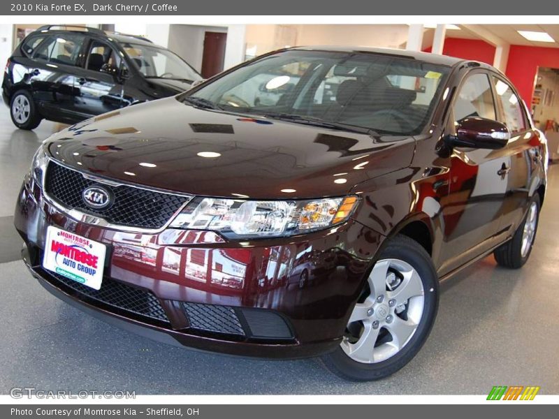 Dark Cherry / Coffee 2010 Kia Forte EX