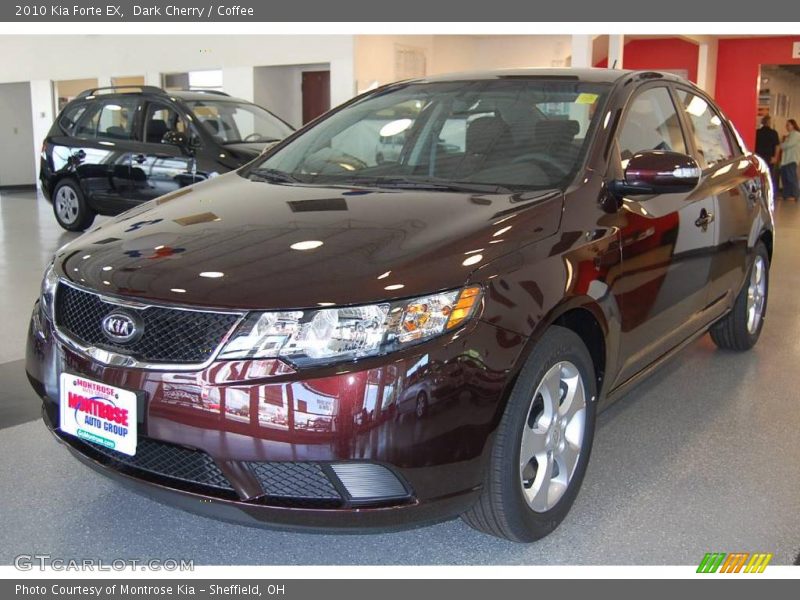 Dark Cherry / Coffee 2010 Kia Forte EX