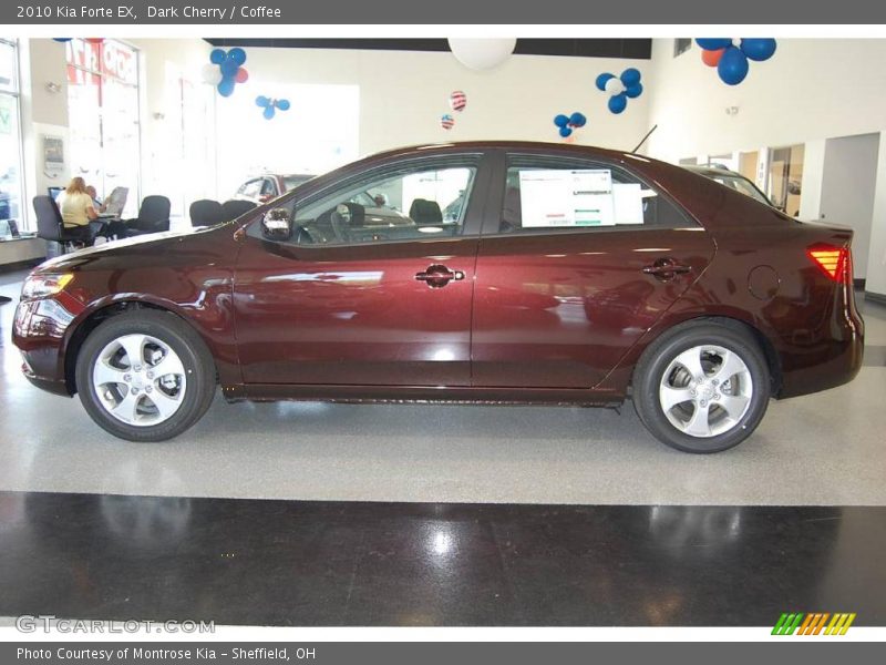 Dark Cherry / Coffee 2010 Kia Forte EX