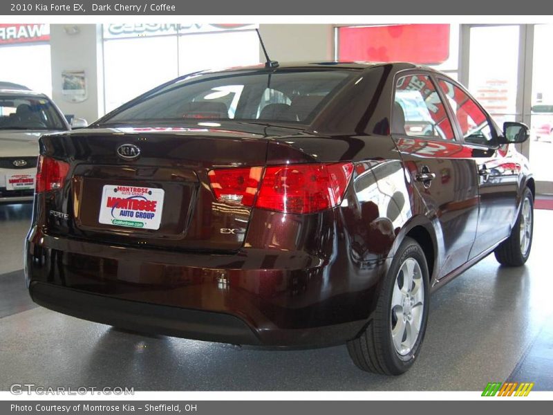 Dark Cherry / Coffee 2010 Kia Forte EX