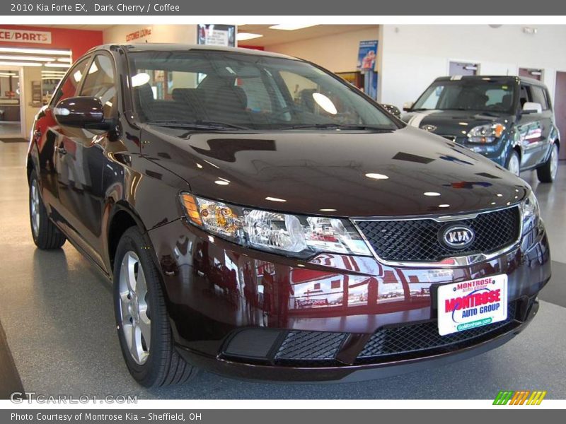 Dark Cherry / Coffee 2010 Kia Forte EX