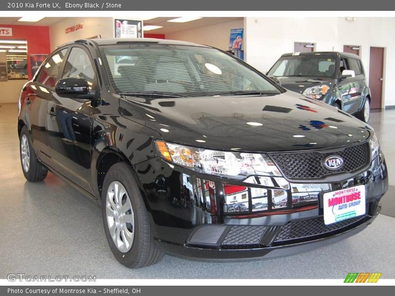 Ebony Black / Stone 2010 Kia Forte LX
