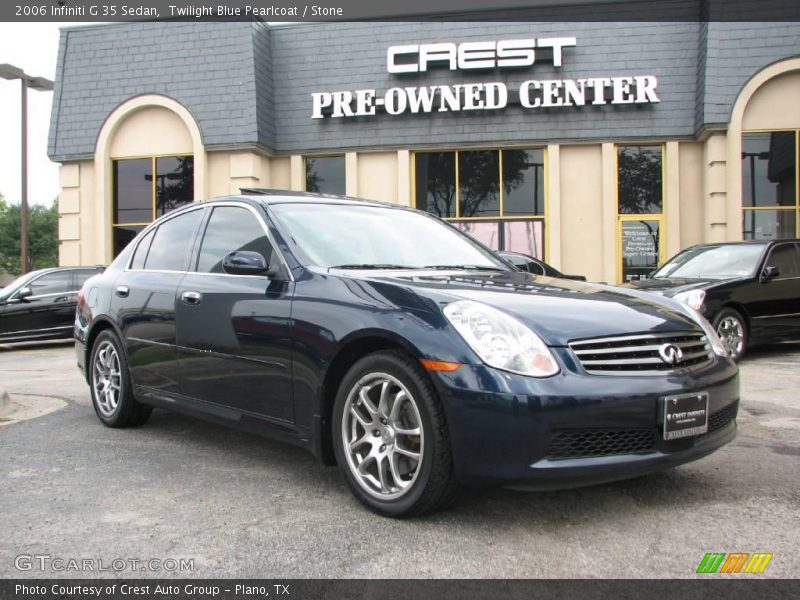Twilight Blue Pearlcoat / Stone 2006 Infiniti G 35 Sedan