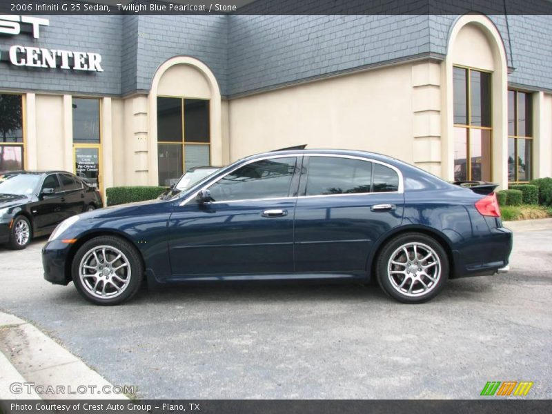 Twilight Blue Pearlcoat / Stone 2006 Infiniti G 35 Sedan