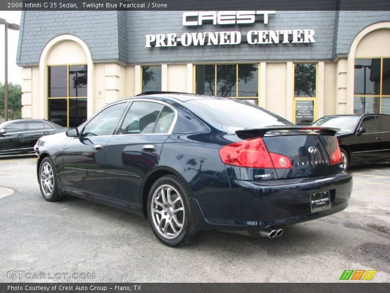Twilight Blue Pearlcoat / Stone 2006 Infiniti G 35 Sedan