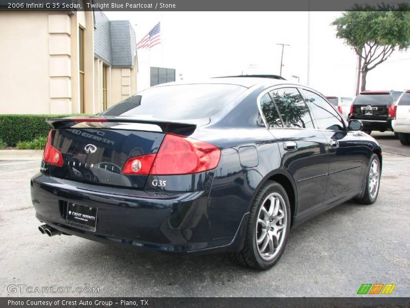 Twilight Blue Pearlcoat / Stone 2006 Infiniti G 35 Sedan