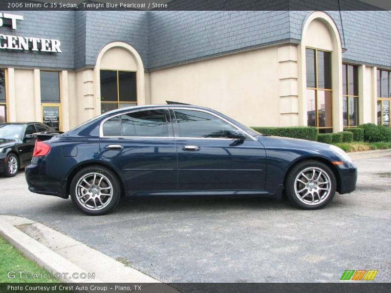 Twilight Blue Pearlcoat / Stone 2006 Infiniti G 35 Sedan