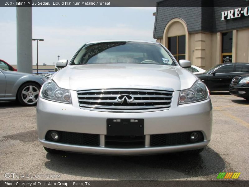 Liquid Platinum Metallic / Wheat 2007 Infiniti M 35 Sedan