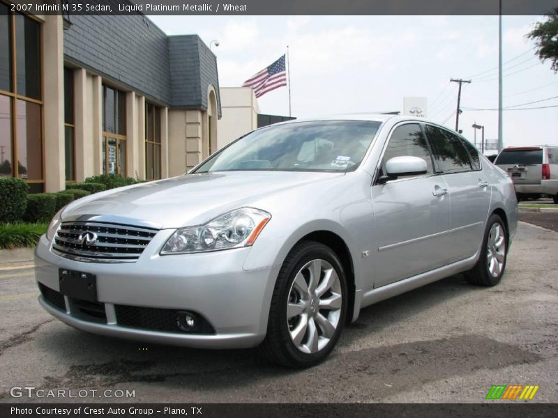 Liquid Platinum Metallic / Wheat 2007 Infiniti M 35 Sedan