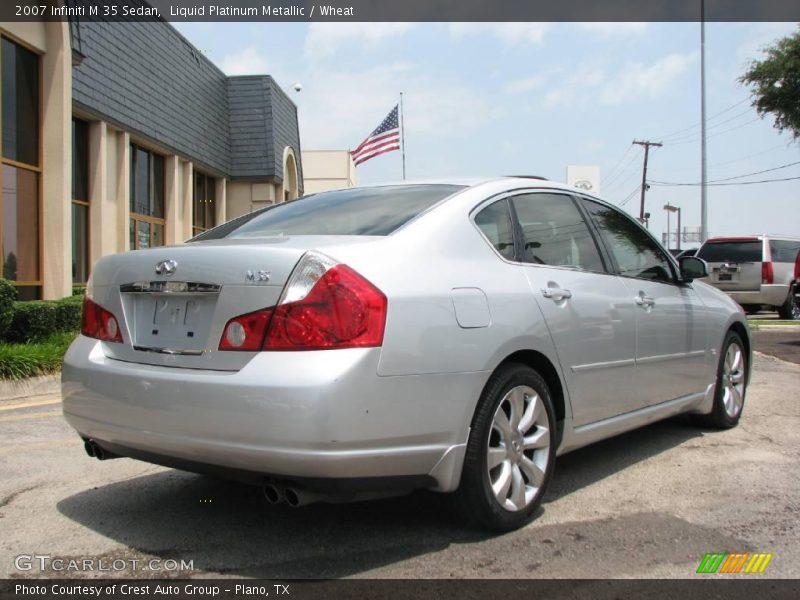 Liquid Platinum Metallic / Wheat 2007 Infiniti M 35 Sedan