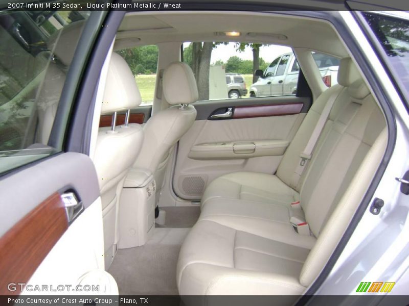 Liquid Platinum Metallic / Wheat 2007 Infiniti M 35 Sedan