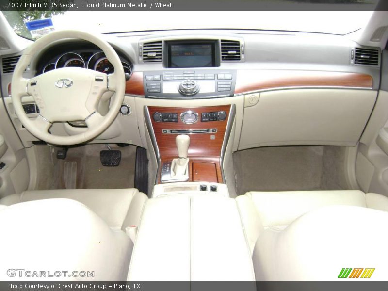 Liquid Platinum Metallic / Wheat 2007 Infiniti M 35 Sedan