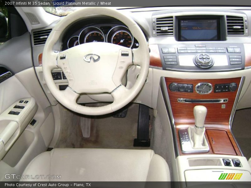 Liquid Platinum Metallic / Wheat 2007 Infiniti M 35 Sedan