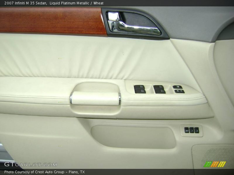 Liquid Platinum Metallic / Wheat 2007 Infiniti M 35 Sedan