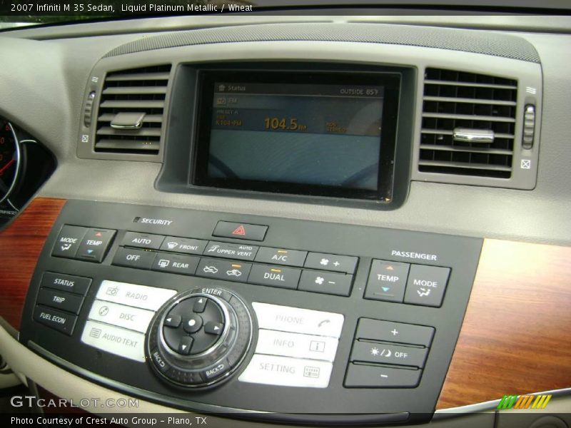 Liquid Platinum Metallic / Wheat 2007 Infiniti M 35 Sedan