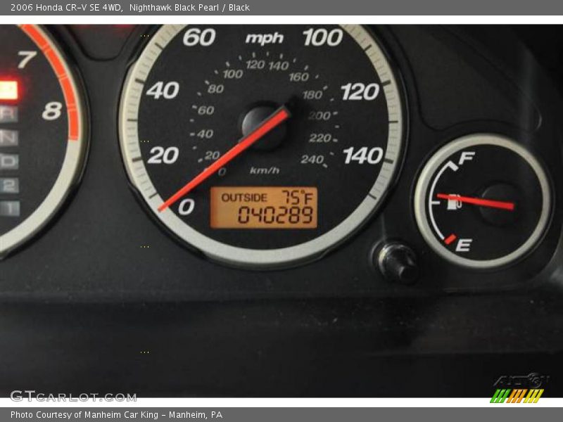 Nighthawk Black Pearl / Black 2006 Honda CR-V SE 4WD