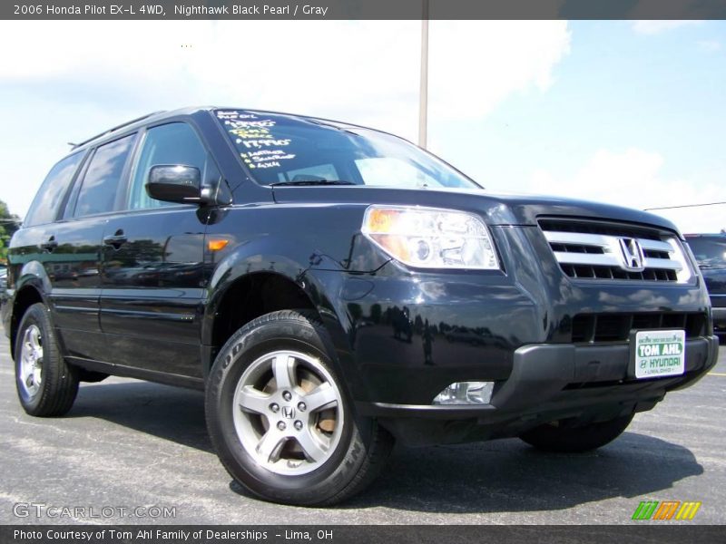 Nighthawk Black Pearl / Gray 2006 Honda Pilot EX-L 4WD