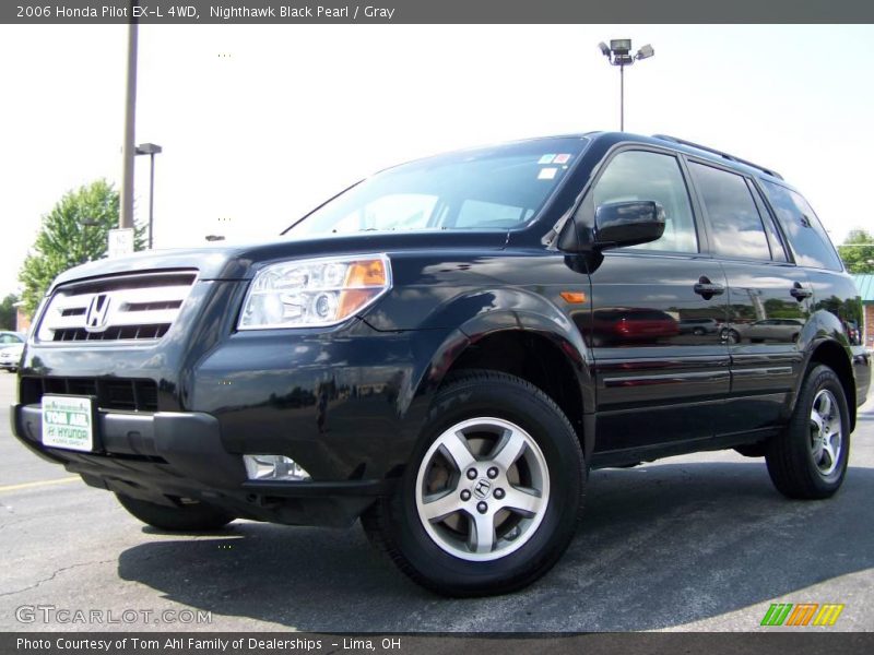 Nighthawk Black Pearl / Gray 2006 Honda Pilot EX-L 4WD
