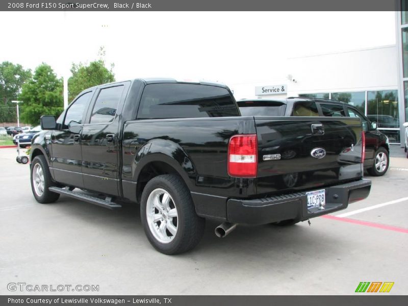 Black / Black 2008 Ford F150 Sport SuperCrew