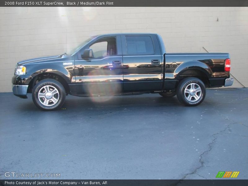 Black / Medium/Dark Flint 2008 Ford F150 XLT SuperCrew