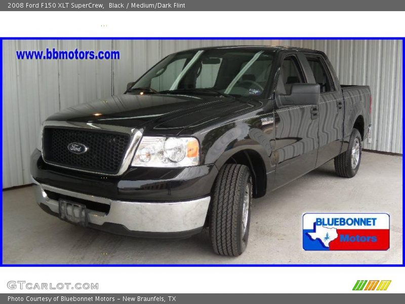 Black / Medium/Dark Flint 2008 Ford F150 XLT SuperCrew