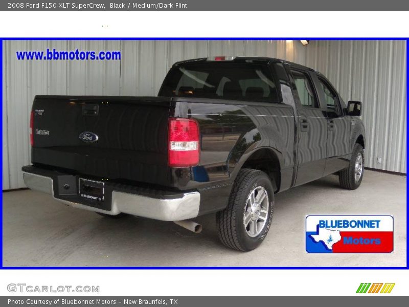 Black / Medium/Dark Flint 2008 Ford F150 XLT SuperCrew