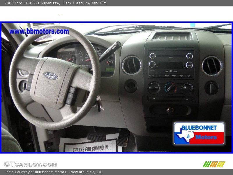 Black / Medium/Dark Flint 2008 Ford F150 XLT SuperCrew