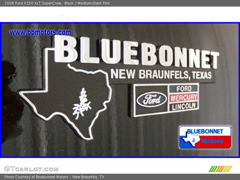 Black / Medium/Dark Flint 2008 Ford F150 XLT SuperCrew