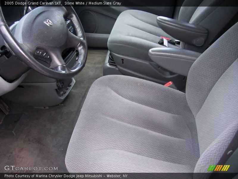 Stone White / Medium Slate Gray 2005 Dodge Grand Caravan SXT