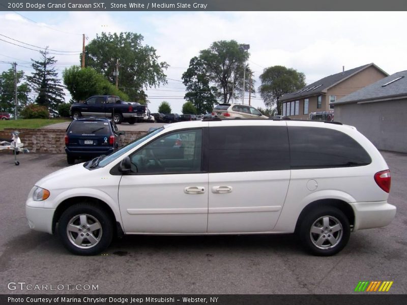 Stone White / Medium Slate Gray 2005 Dodge Grand Caravan SXT