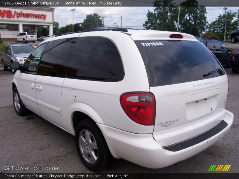 Stone White / Medium Slate Gray 2005 Dodge Grand Caravan SXT