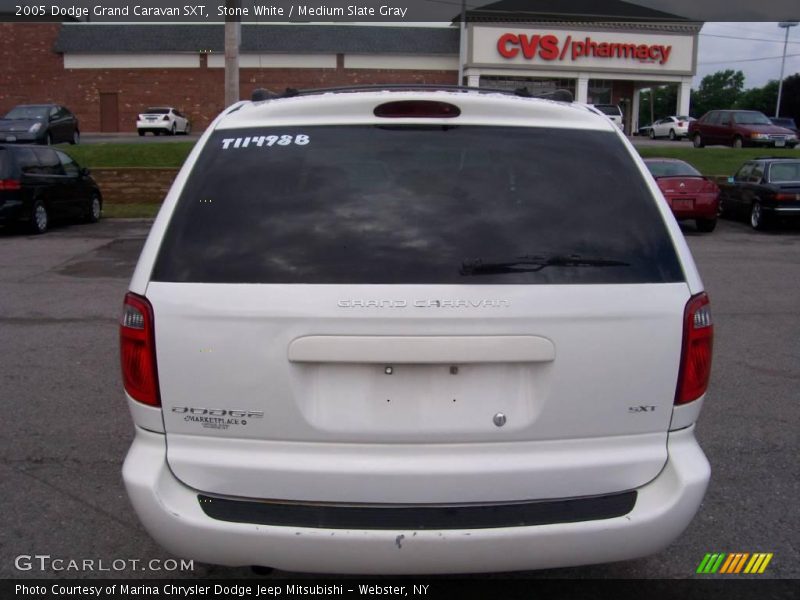 Stone White / Medium Slate Gray 2005 Dodge Grand Caravan SXT