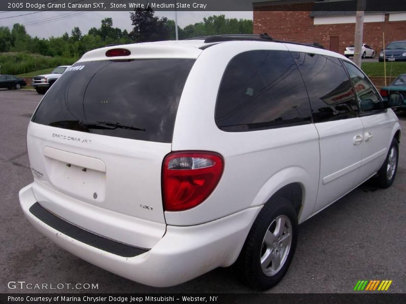 Stone White / Medium Slate Gray 2005 Dodge Grand Caravan SXT