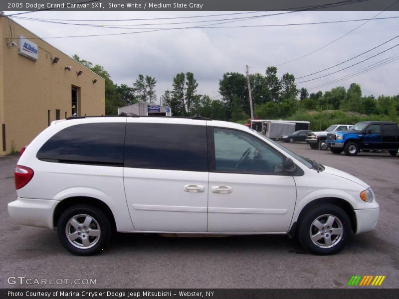 Stone White / Medium Slate Gray 2005 Dodge Grand Caravan SXT