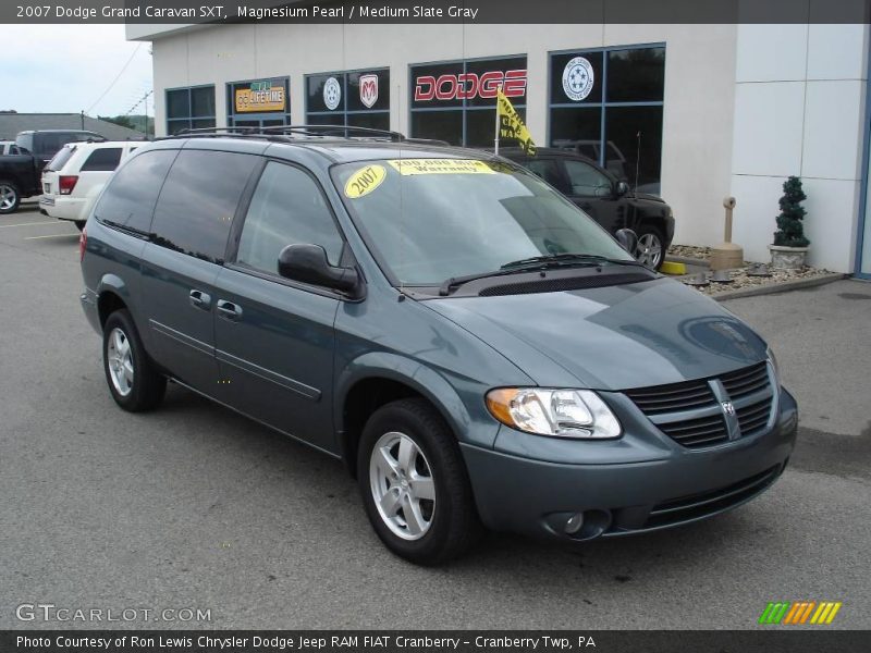 Magnesium Pearl / Medium Slate Gray 2007 Dodge Grand Caravan SXT