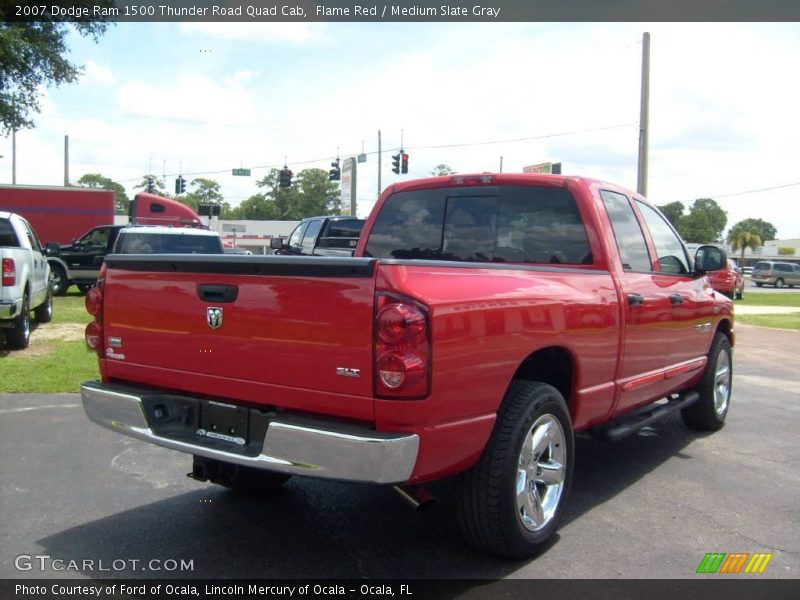 Flame Red / Medium Slate Gray 2007 Dodge Ram 1500 Thunder Road Quad Cab