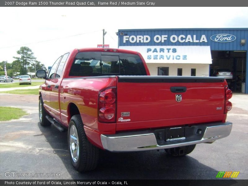 Flame Red / Medium Slate Gray 2007 Dodge Ram 1500 Thunder Road Quad Cab