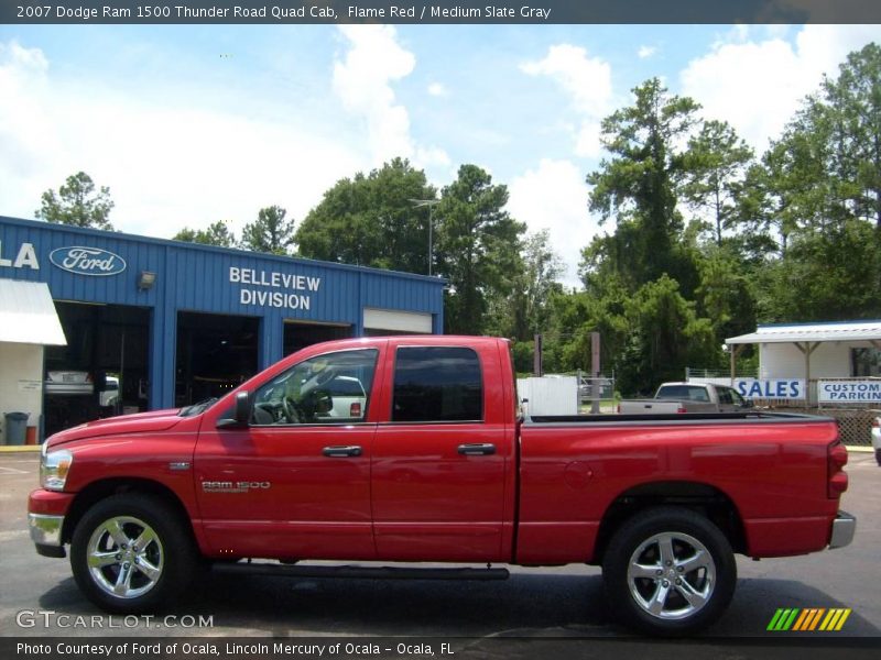 Flame Red / Medium Slate Gray 2007 Dodge Ram 1500 Thunder Road Quad Cab