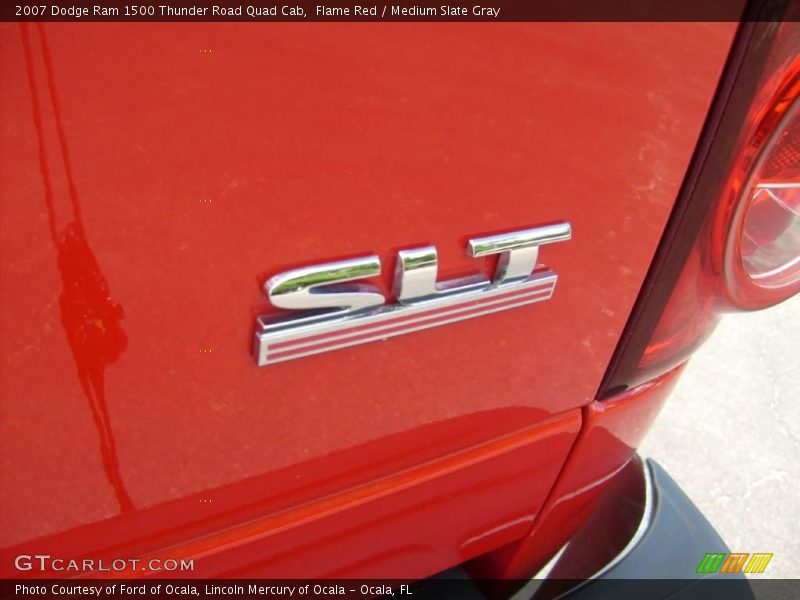 Flame Red / Medium Slate Gray 2007 Dodge Ram 1500 Thunder Road Quad Cab