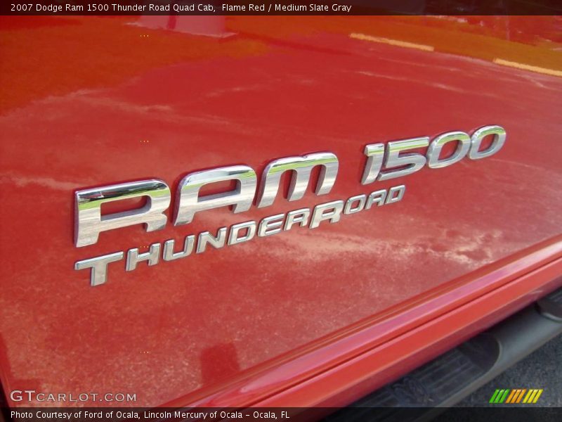Flame Red / Medium Slate Gray 2007 Dodge Ram 1500 Thunder Road Quad Cab
