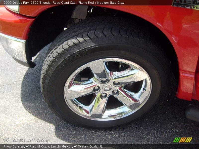 Flame Red / Medium Slate Gray 2007 Dodge Ram 1500 Thunder Road Quad Cab