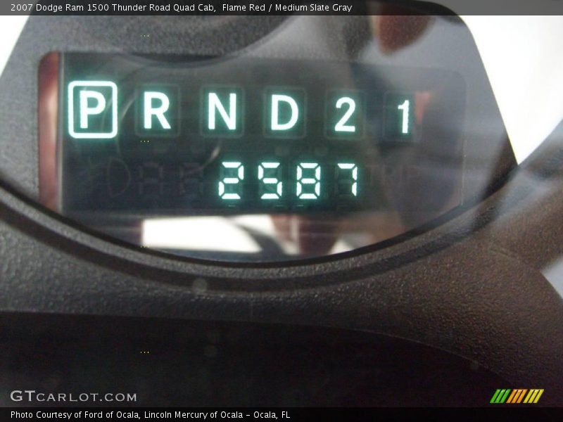 Flame Red / Medium Slate Gray 2007 Dodge Ram 1500 Thunder Road Quad Cab