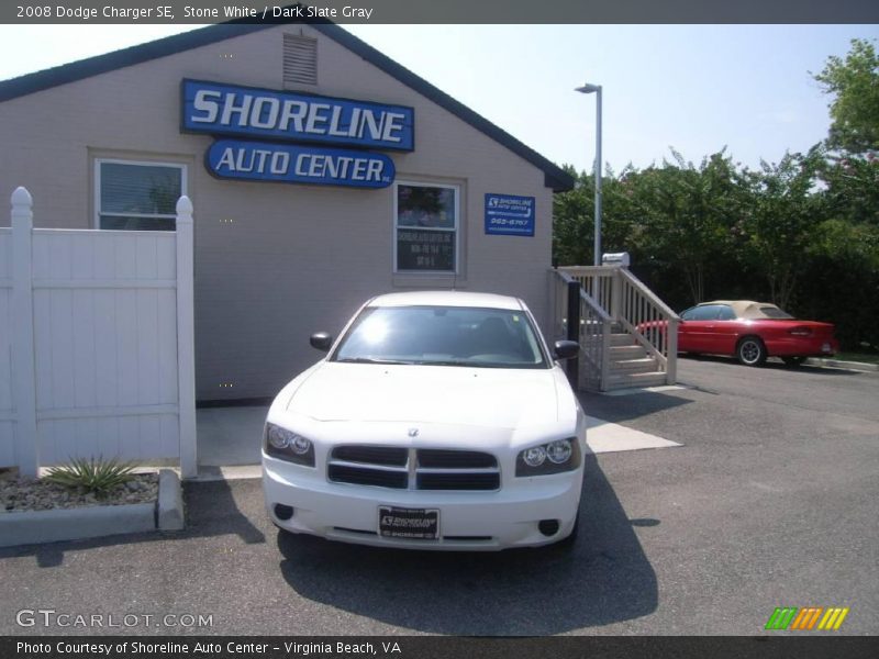 Stone White / Dark Slate Gray 2008 Dodge Charger SE