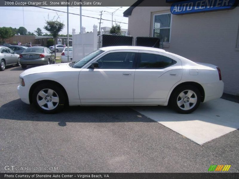 Stone White / Dark Slate Gray 2008 Dodge Charger SE