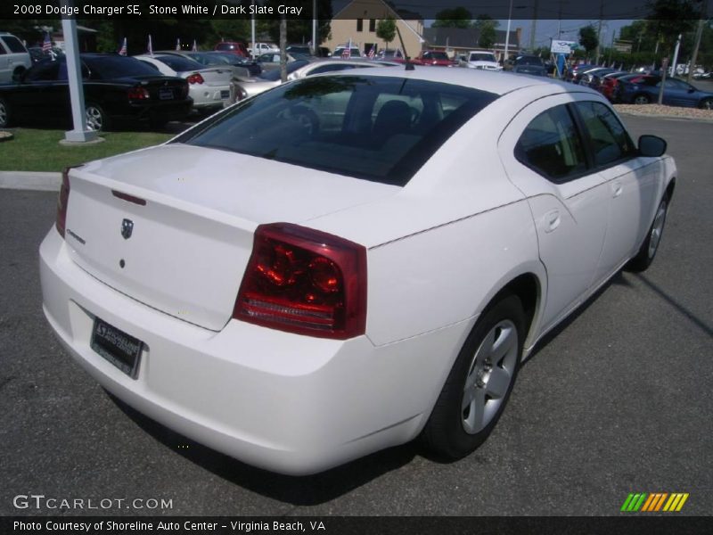 Stone White / Dark Slate Gray 2008 Dodge Charger SE