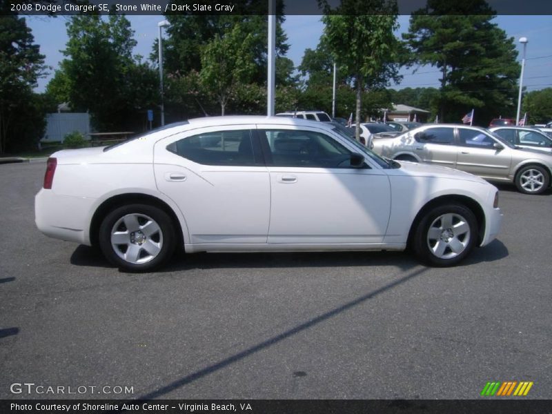 Stone White / Dark Slate Gray 2008 Dodge Charger SE